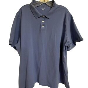 Land's End Purple Polo Shirt Women's SZ 2X 100% Cotton Sustainable Breathable